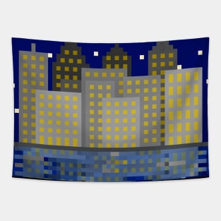 Pixel Art - Night City Tapestry