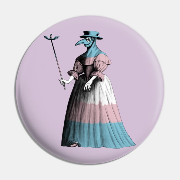 Trans Lady Plague Doctor (antique) Pin by AlexTal