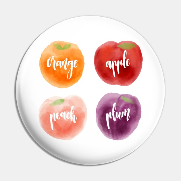 Fruit Collection Pin by Mako Design 