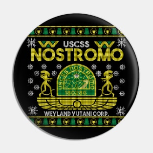 Nostromo Ugly Xmas Sweater Pin