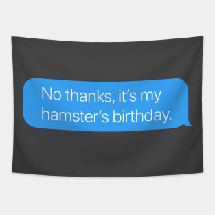 Hamster's Birthday Tapestry