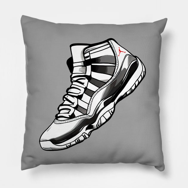 AJ XI Pillow by Buff Geeks Art