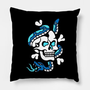 Skull snake Pillow