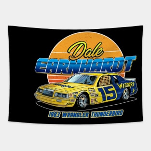 Dale Earnhardt Thunderbird Legend 80s Retro Tapestry