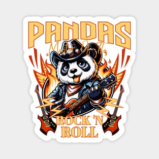 Pandas Master of the Rock N Roll Magnet