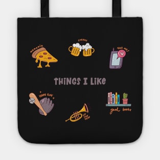 Cute Little Things I Like Hobbies Set Pack Tote