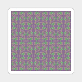 green/purple fish pattern Magnet