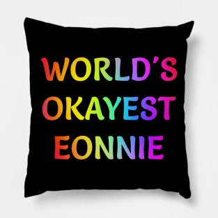 World's Okayest Eonnie Pillow