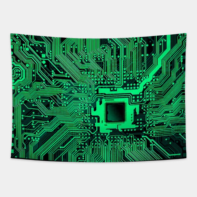 circuit board Tapestry by RandomGoodness