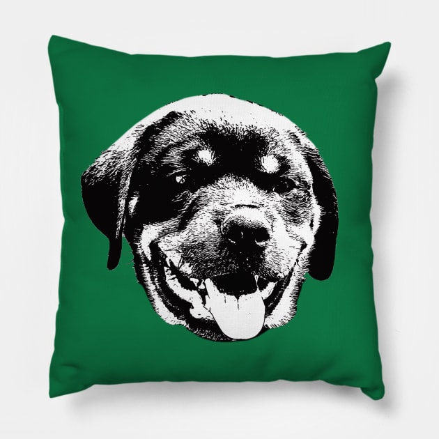 Rottweiler Rottie Pillow by DoggyStyles