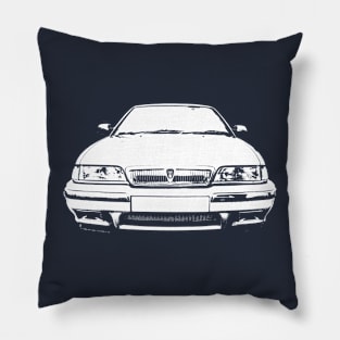 Rover 200 1990s British classic car block white Pillow