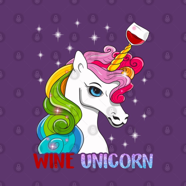 Wine Unicorn by E