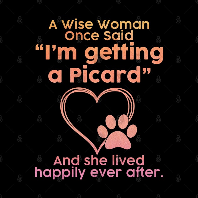 Picard dog mom pet lover gift . Perfect present for mother dad friend him or her by SerenityByAlex