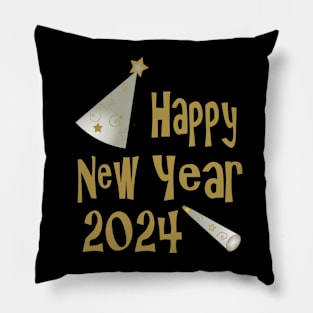 Happy New Year 2024 Pillow