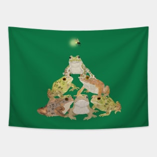 Toad Christmas Tree Tapestry