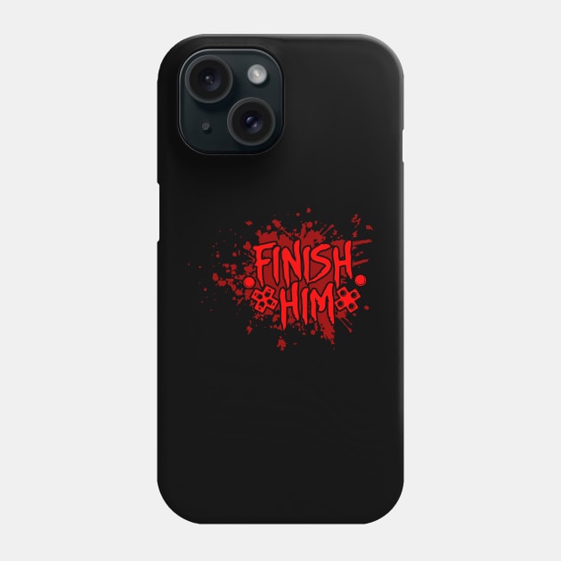 Finish Him - Gaming Controller Buttons Phone Case by busines_night