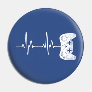 Gamer Heartbeat Pin