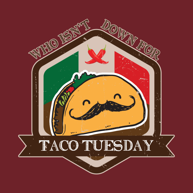 Nerdy Tee - Taco Tuesday by KennefRiggles