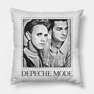 Depeche Mode 80s \ Original Faded Style Design Pillow