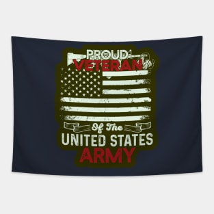 Proud US Army Veteran Tapestry