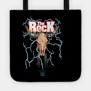 The Rock Lightning Bull Skull Logo Tote