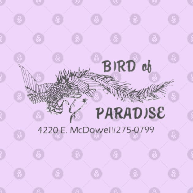 Bird of Paradise Blues Nightclub - Phoenix Arizona Retro 1980s by Desert Owl Designs