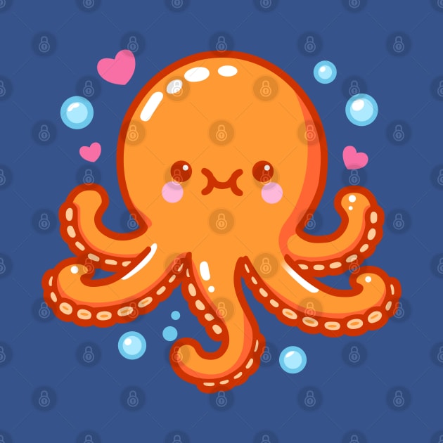 Cute Orange Octopus by Arief Uchiha