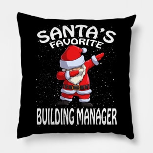 Santas Favorite Building Manager Christmas Pillow