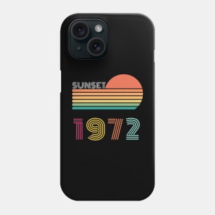 Sunset Retro Vintage 1972 Phone Case