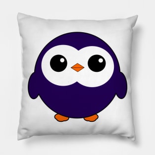 Blue Penguin Pillow