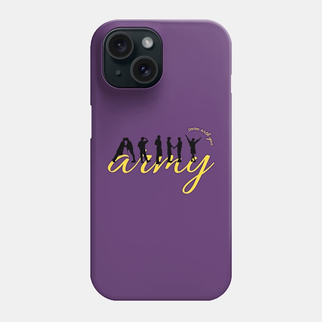 Permission To Dance - Army Silhouette Phone Case by FandRPrintables