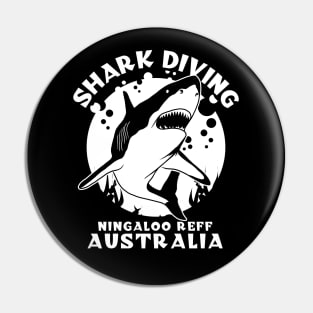 Shark Diving At Ningaloo Reef Pin