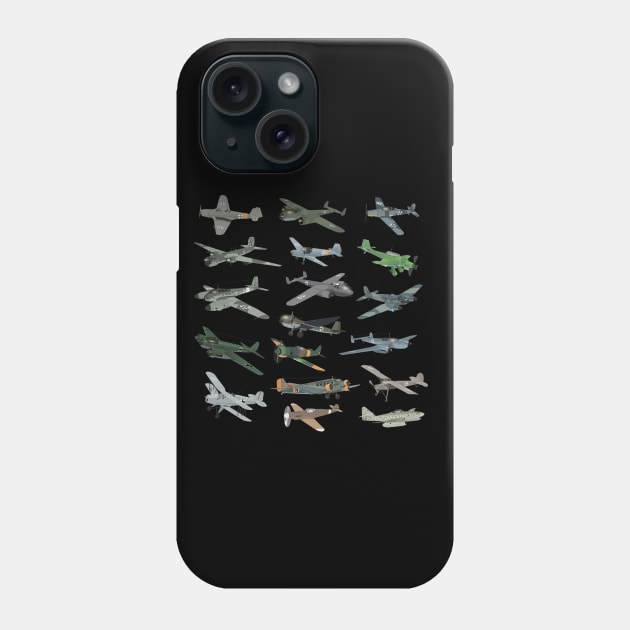 Various German WW2 Airplanes Phone Case by NorseTech