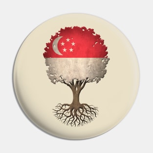 Tree of Life with Singapore Flag Pin