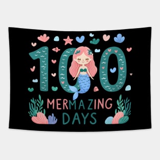 100 Mermazing Days Tapestry