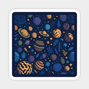 Space, Planets and Stars Magnet