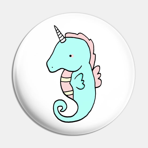 SeaHorsicorn Pin by staceyromanart