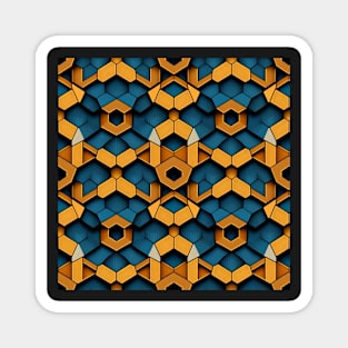 Geometric Repeating Pattern Magnet