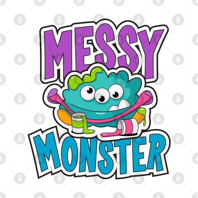 Messy Monster by Green Bean Design