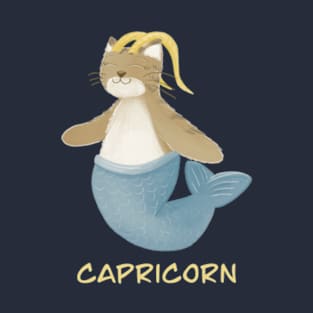 Capricorn cat zodiac sign T-Shirt