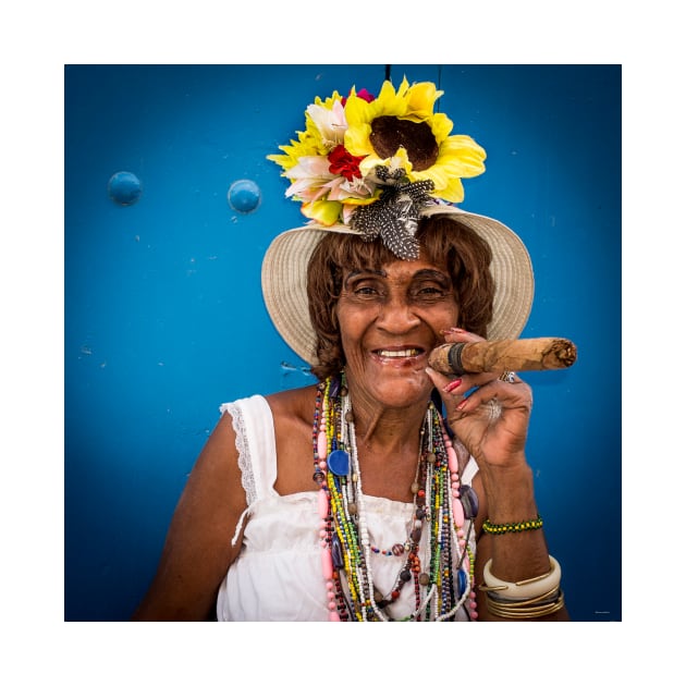 Cigar woman in Havana, Cuba by connyM-Sweden