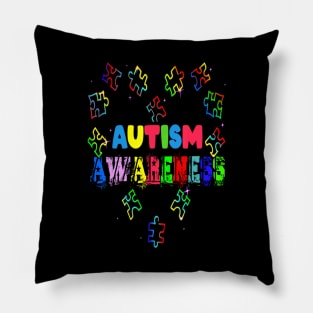 Autism T-ShirtAutism Heart World Autism Awareness Day T Pillow