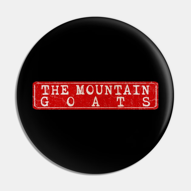 vintage retro plate The Mountain Goats Pin by GXg.Smx