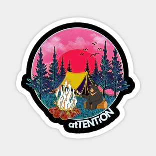 for the people who like camping introvert Magnet