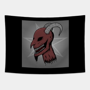 Severed Demon Head Tapestry