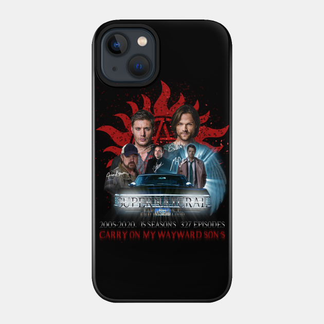 Limited Edition Supernatural Family dont end with Blood 4R Signed - Limited Edition Supernatural Family Don - Phone Case