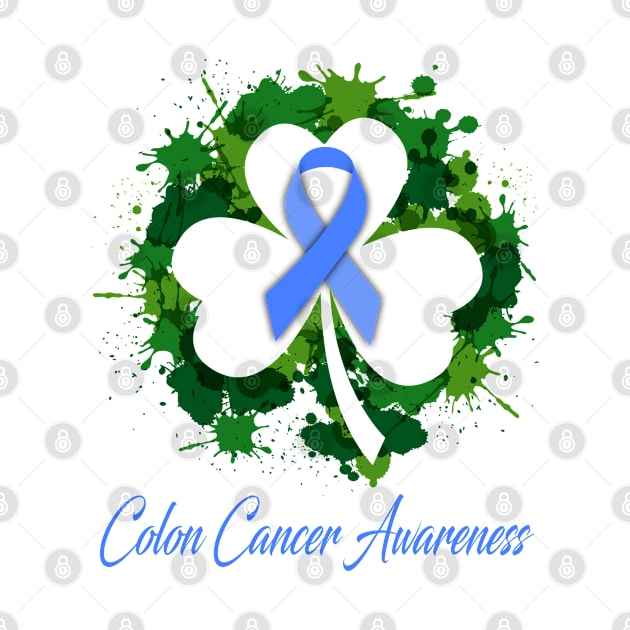 Colon Cancer Awareness Happy Patricks Day Gifts Support Colon Cancer Warrior Gifts by ThePassion99