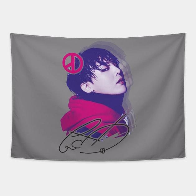 G-Dragon White Tapestry by Like visual Store