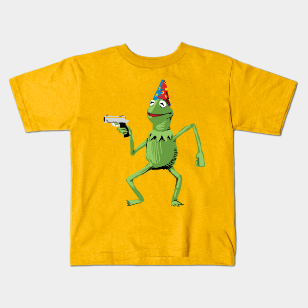 wizard kermit with a gun