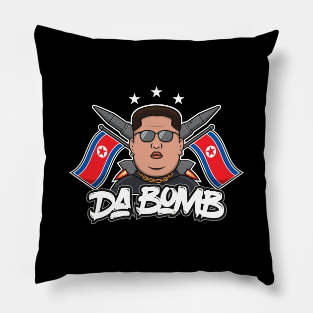 Kim Jong Un T-Shirt - Da Bomb Pillow by UnluckyDevil